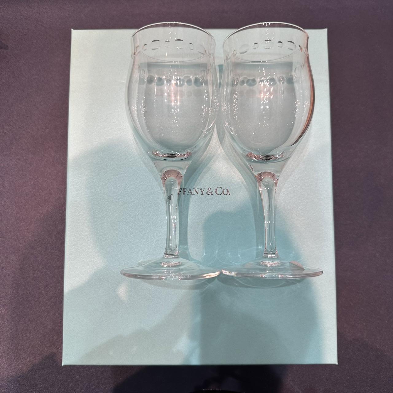 TIFFANY&Co. ワイングラス ルミナス 2客セット ペアグラス