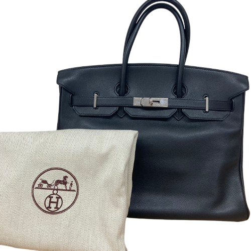 HERMES エルメス バーキン35 □L刻印 スイフト シルバー金具