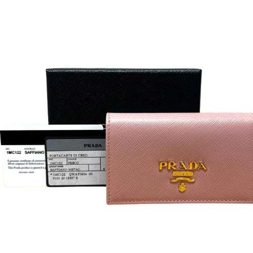 PRADA プラダ サフィアーノ カードケース 1MC122 ピンク