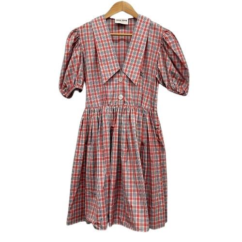 MIUMIU チェック柄ワンピース