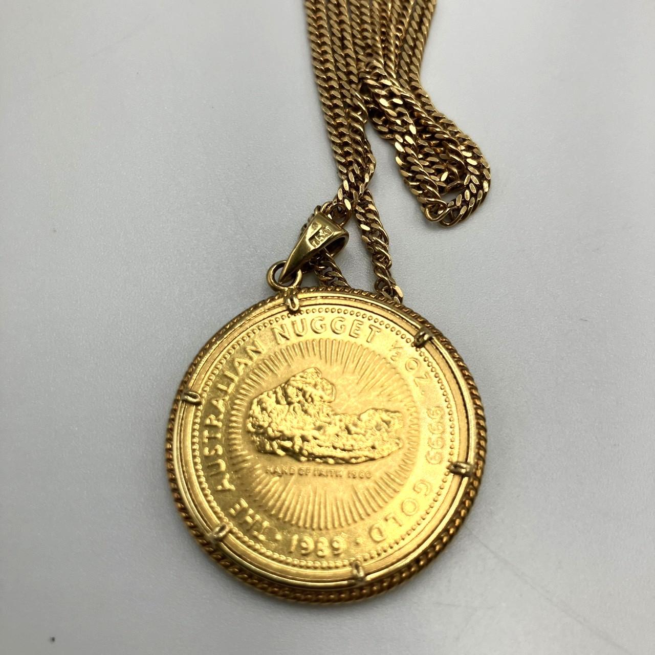 ナゲット金貨ネックレス