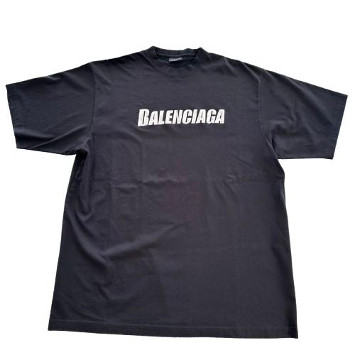 BALENCIAGA バレンシアガ 22SS 651795 ロゴTシャツ ブラック