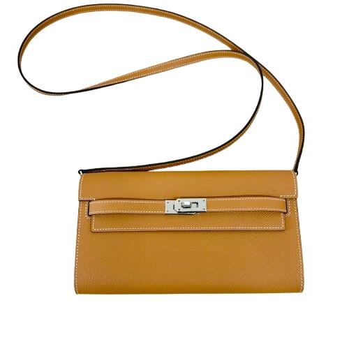HERMES エルメス ケリーロングトゥー・ゴー ヴォーエプソン シルバー金具