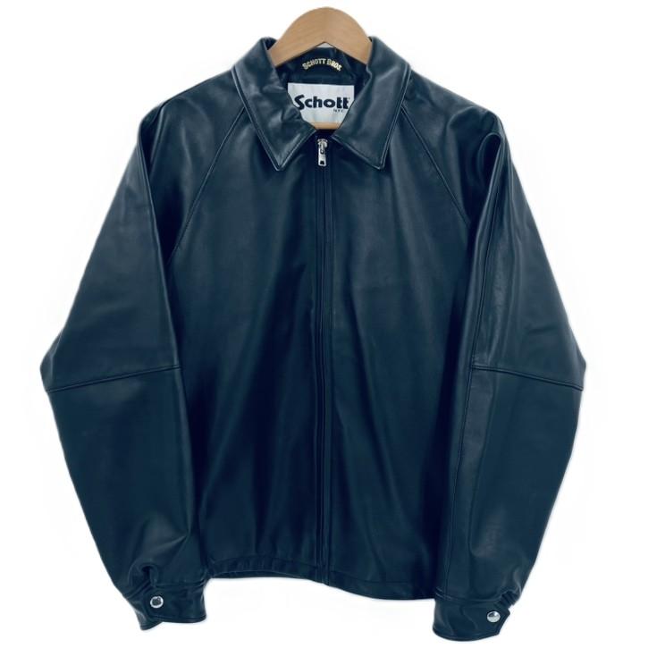 Schott ショット Beauty&Youth別注 レザー トラッカーブルゾン ブラック Lサイズ