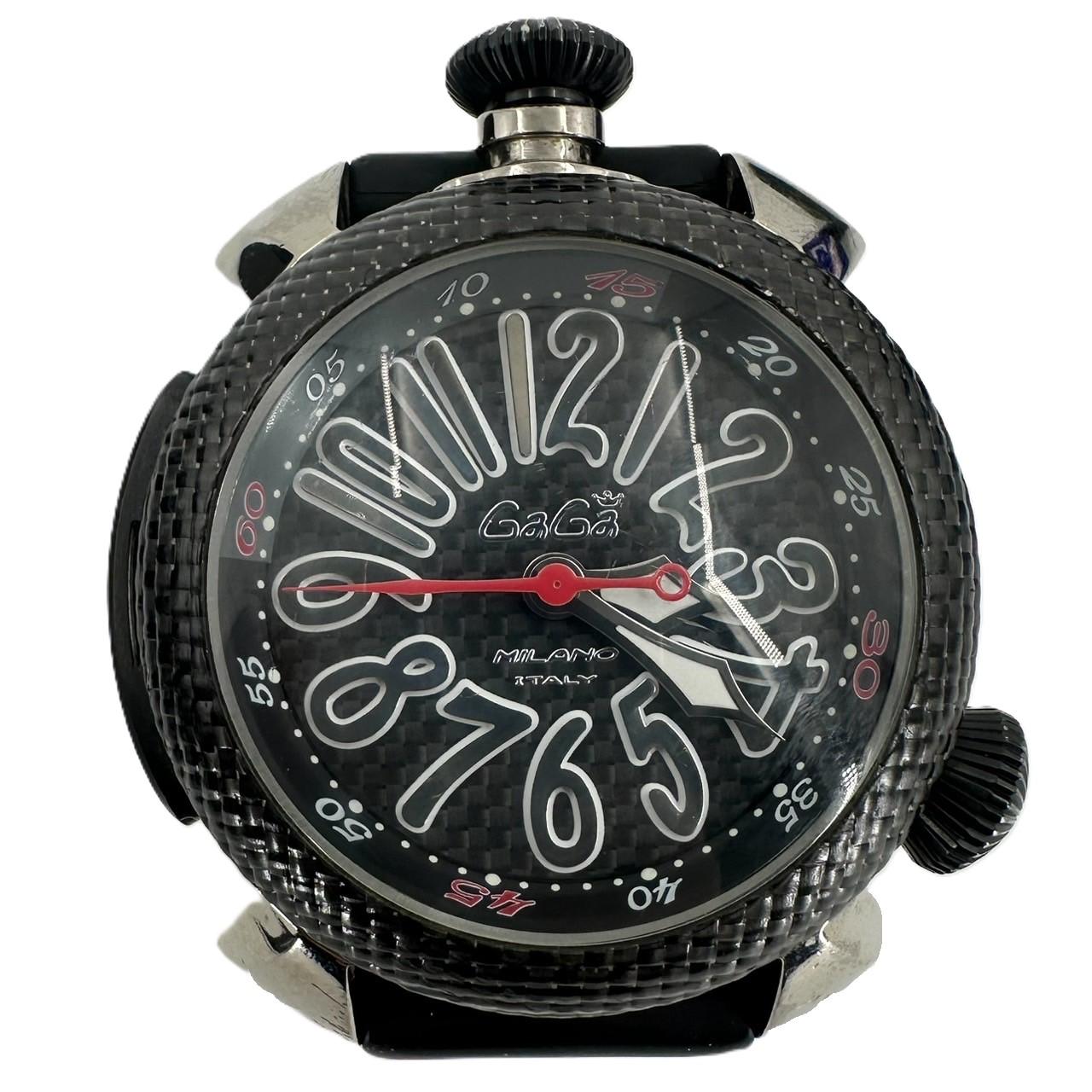 GaGa MILANO ガガミラノ DIVING 48mm 5046 カーボンブラック