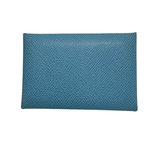 HERMES エルメス カルヴィ セレスト - B刻印 ユニセックス セレスト エプソン カードケース