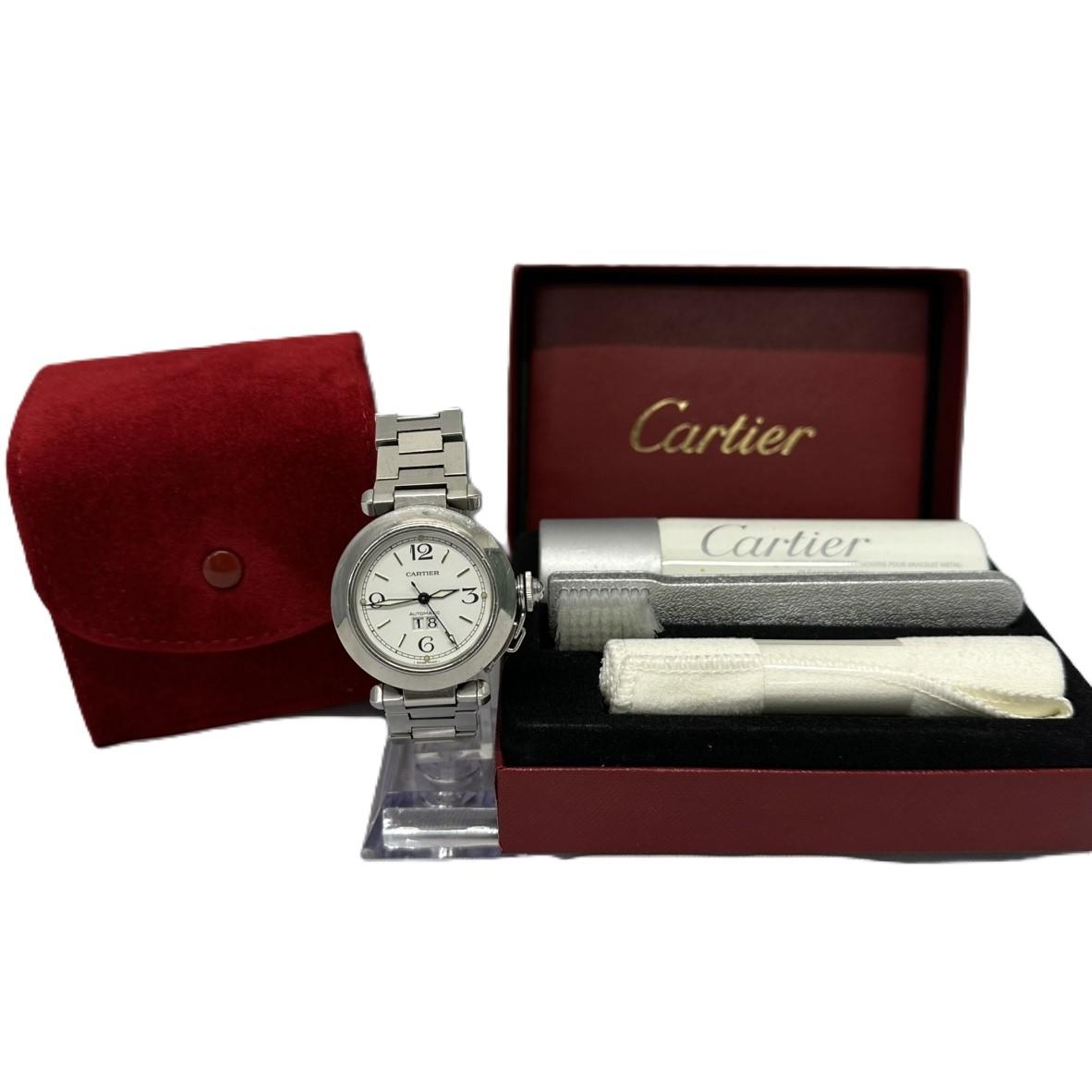 カルティエ Cartier パシャC ビッグデイト ホワイト