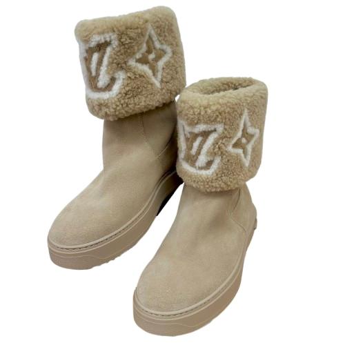 未使用　ルイヴィトン　スノードロップライン モノグラム ムートンブーツ ブランド品高価買取・質のTRIANGLE【Louis Vuitton ルイヴィトン