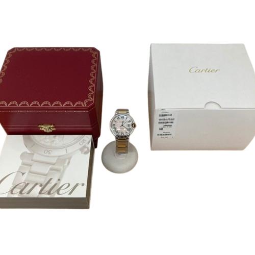 Cartier カルティエ バロンブルー ピンクシェル SS/PG