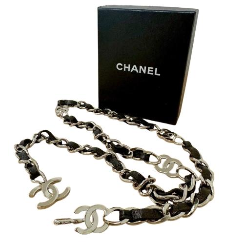 CHANEL シャネル チェーンベルト シルバーココマーク 97P