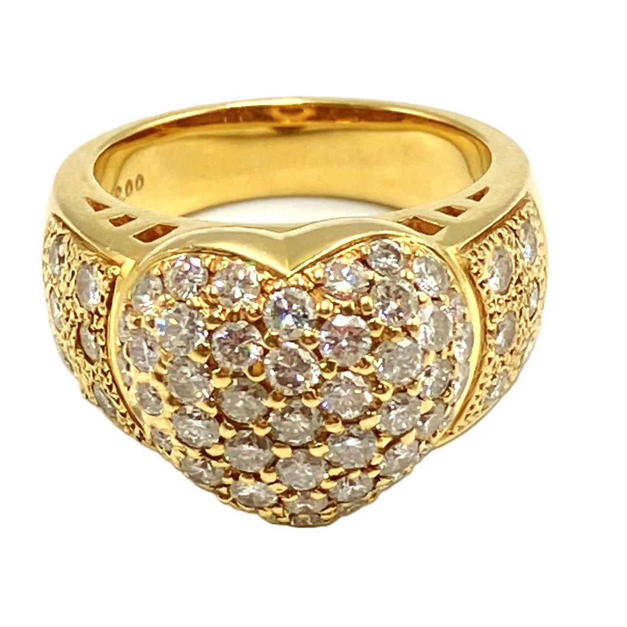 K18 ダイヤモンド2.00ct ファッションリング 15.40g