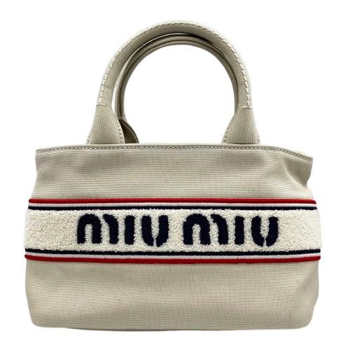 ミュウミュウ　miumiu　ハンドバッグ　ホワイト