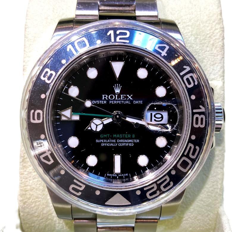ロレックス 116710LNオイスターパーペチュアルデイトGMTマスターⅡ