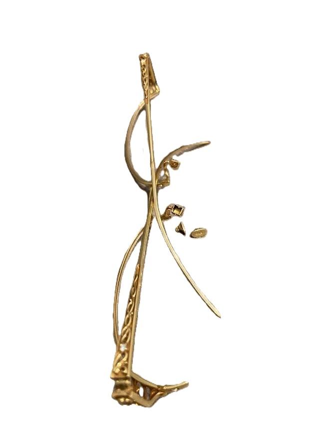 K18 メガネフレーム18.90g