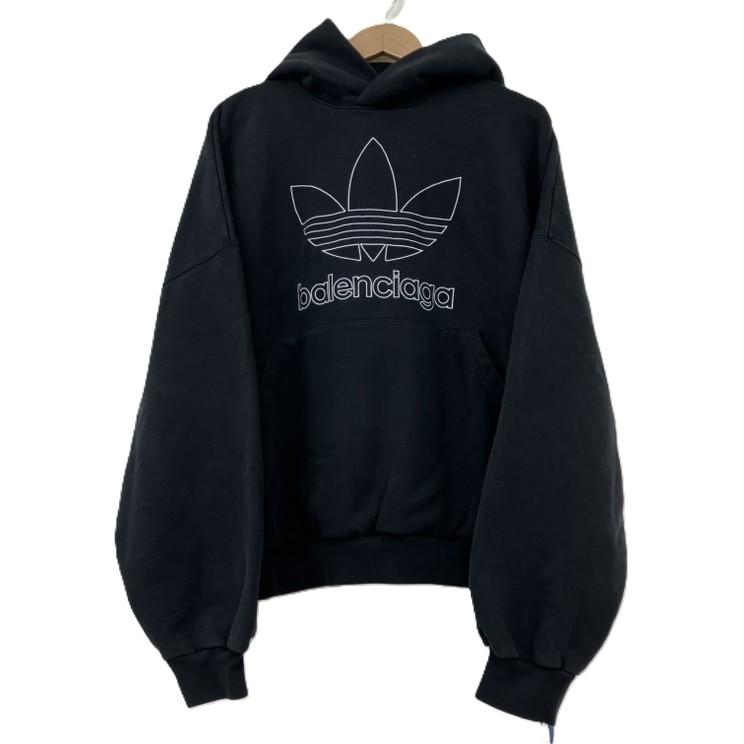 BALENCIAGA × adidas コラボパーカー ブラック