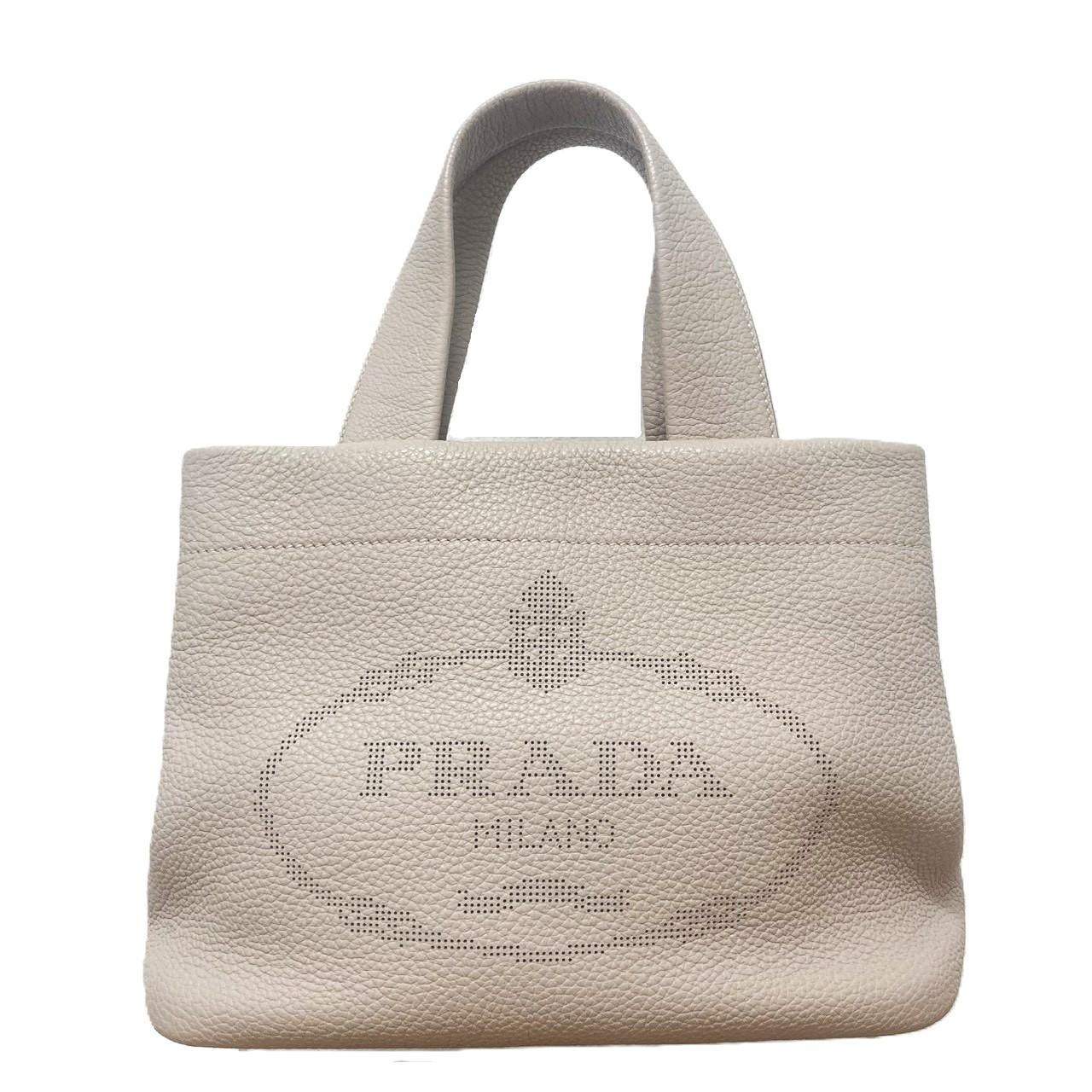 プラダ ハンドバッグ パンチングロゴ トート スモール 1BG390