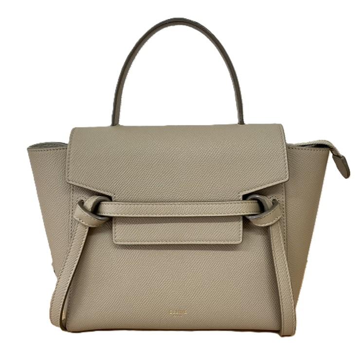 CELINE セリーヌ ベルトバッグ ナノ アイボリー