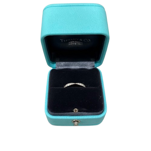 TIFFANY ティファニー Pt950 ハーモニーハーフサークルダイヤ リング