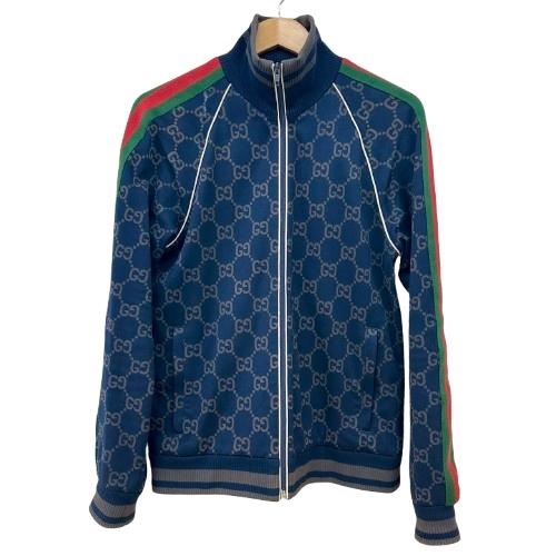 GUCCI グッチ シェリーライン 22AW コットンジャージー ジャンボGG 総柄 ブルゾン