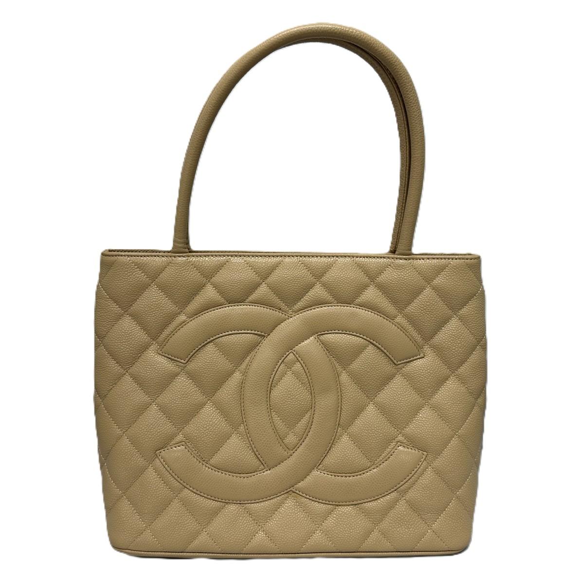 CHANEL 復刻トート マトラッセ キャビアスキン ココマーク トートバッグ