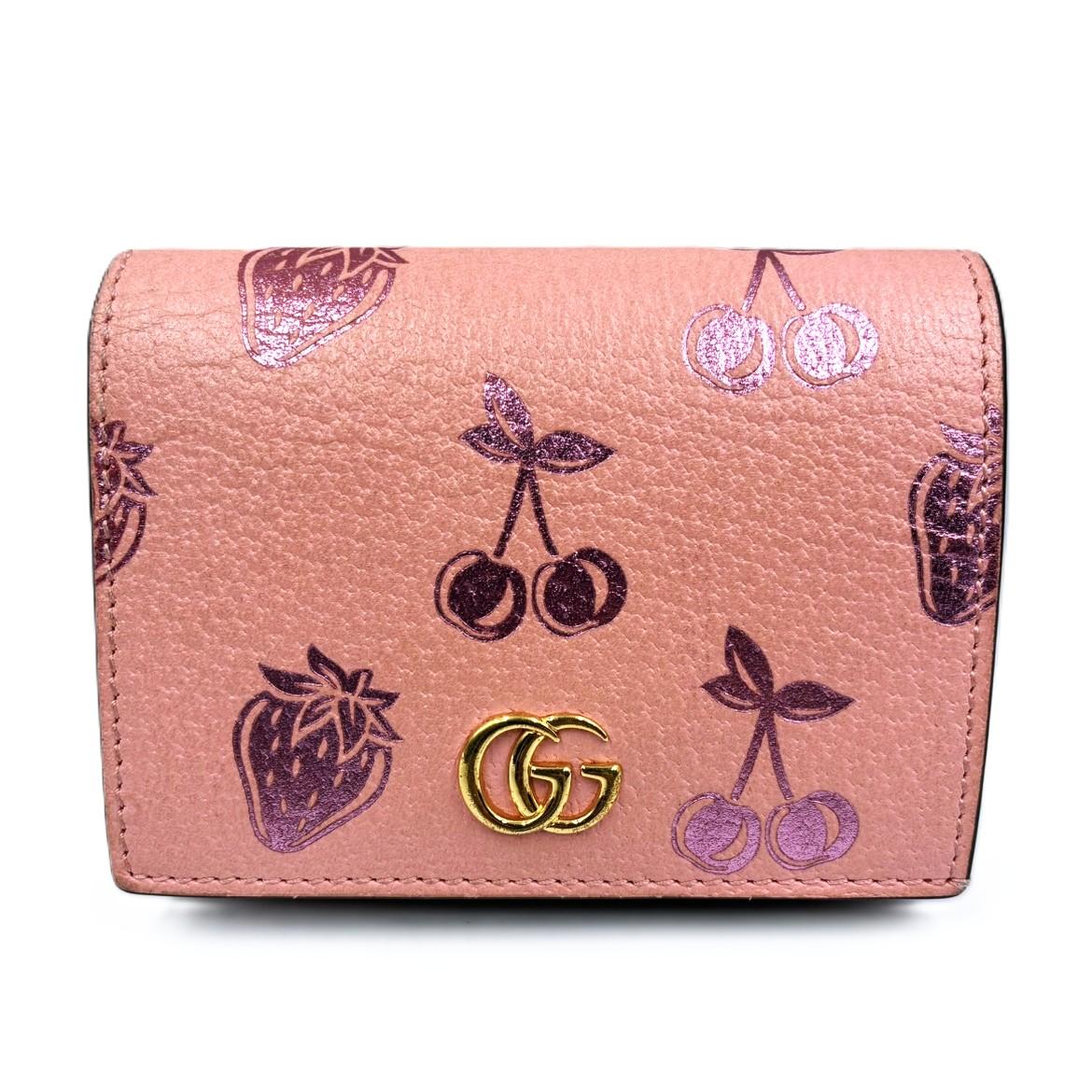 GUCCI  GGマーモント レザーコインケース