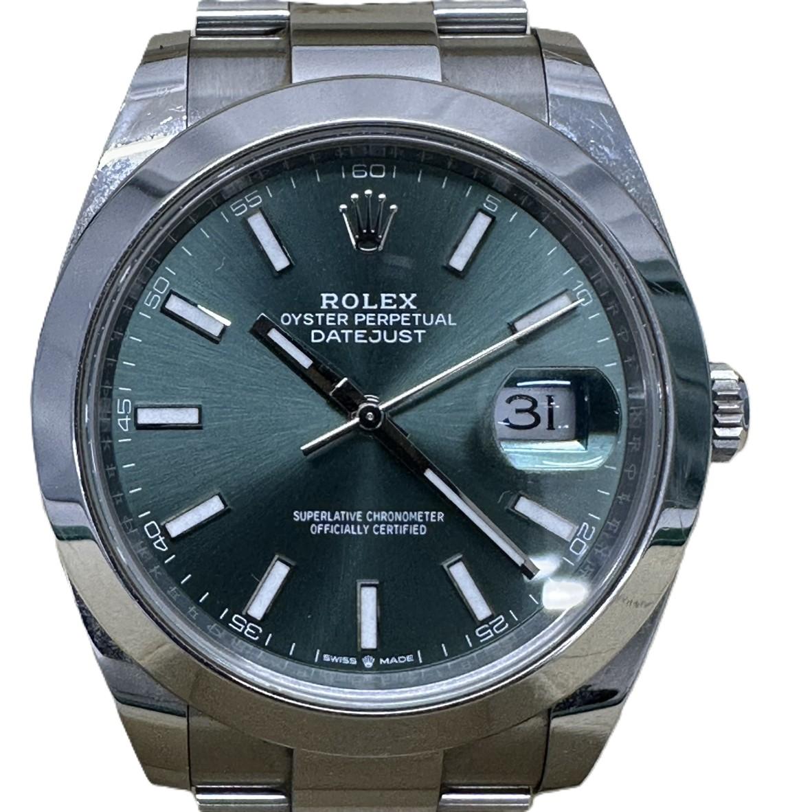 ロレックス デイトジャスト41 Ref.126300 ミントグリーン