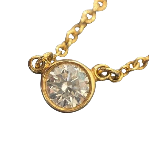 ティファニー TIFFANY バイザヤード ネックレス K18 ダイヤモンド
