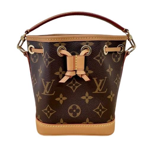 Louis Vuitton ルイヴィトン モノグラム ナノノエ M81266 ミニショルダーバッグ レザー レディース