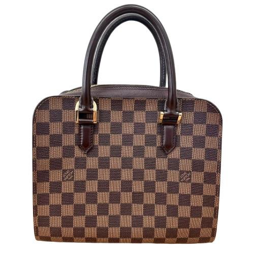 Louis Vuitton ルイヴィトン ダミエ トリアナ N51155 ハンドバッグ レザー ブラウン レディース