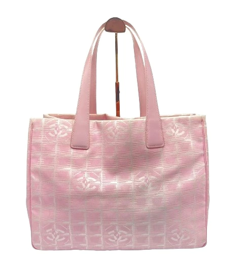 CHANEL ニュートラベルライン トートバッグ ピンク ８番台