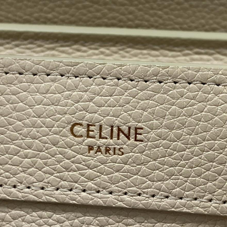 CELINE　セリーヌ　ラゲージ ナノ  ドラムドカーフスキン 　バッグ