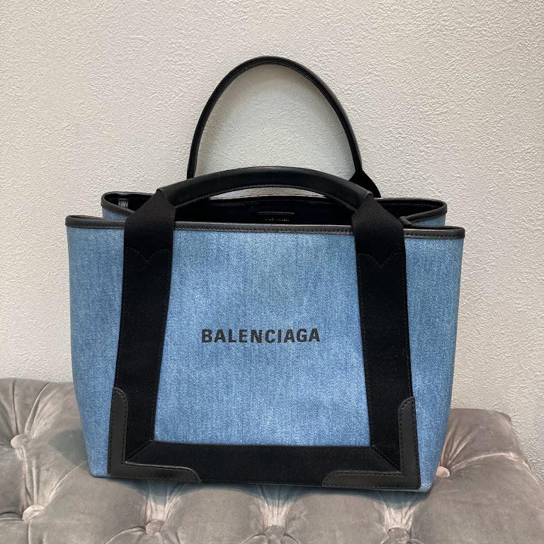 BALENCIAGA バレンシアガ カバスS デニム ポーチ付き