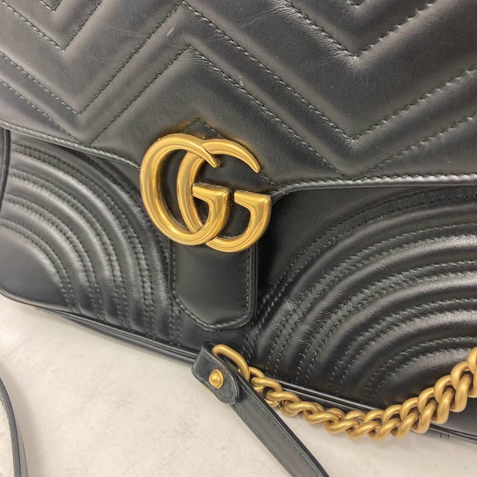 GUCCI　GGマーモント スモール トップハンドルバッグ ハンドバッグ 498110