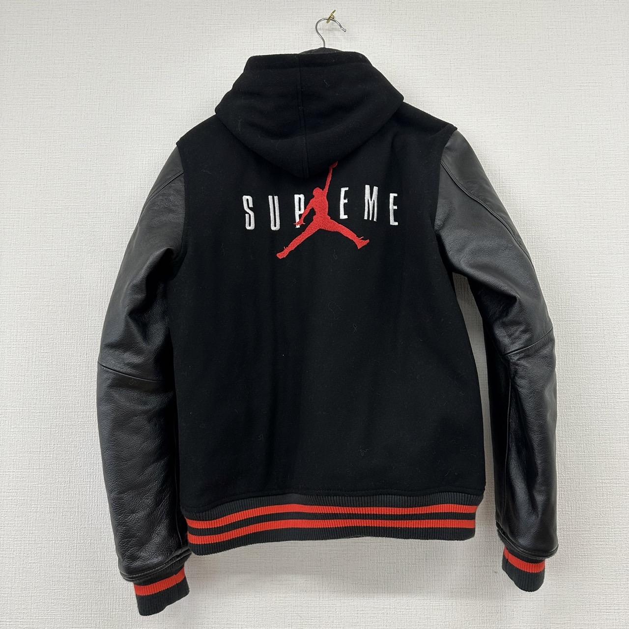 Supreme Jordan Hooded Varsity Jacket 15AW