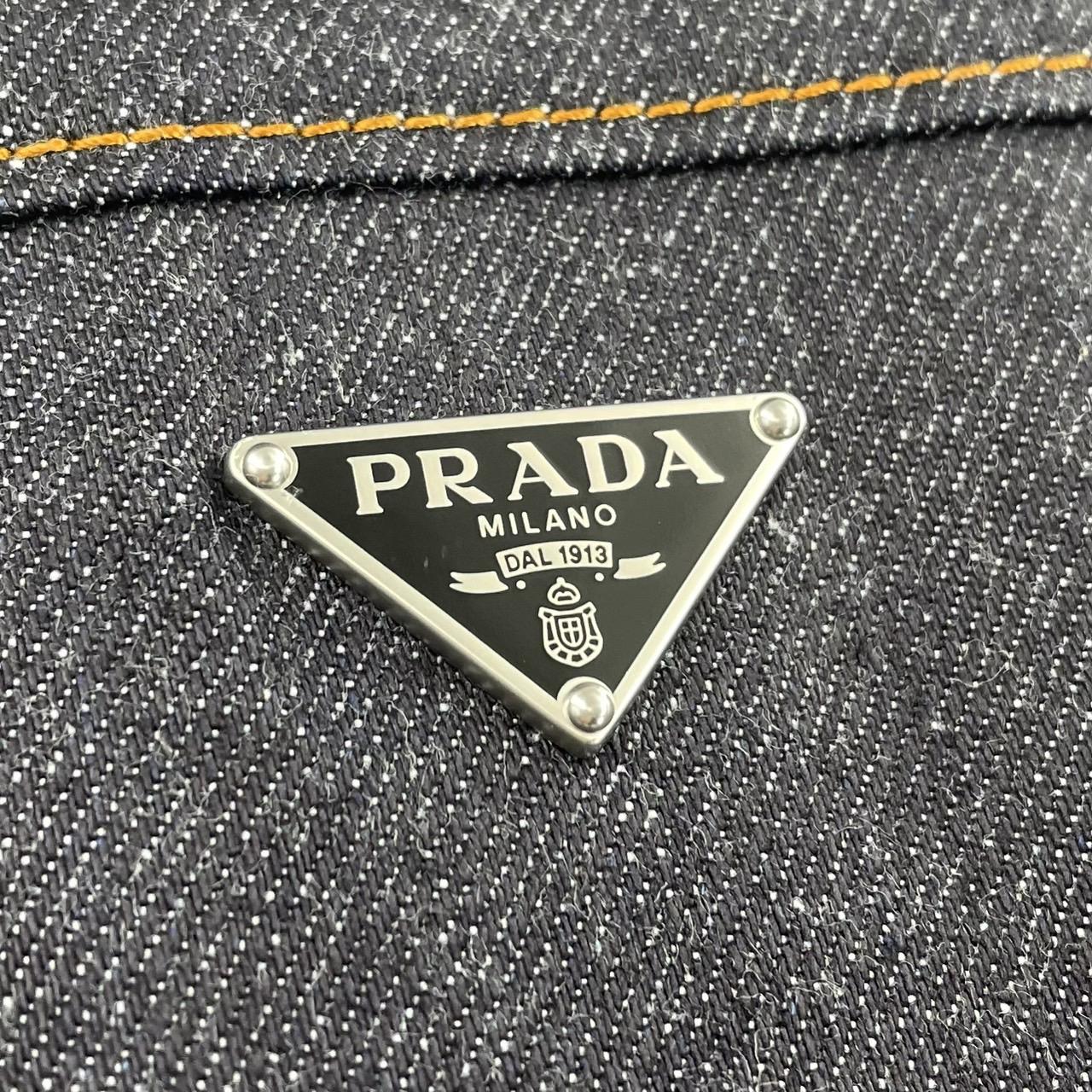 PRADA GEC092 Denim Outerwear Shirt 