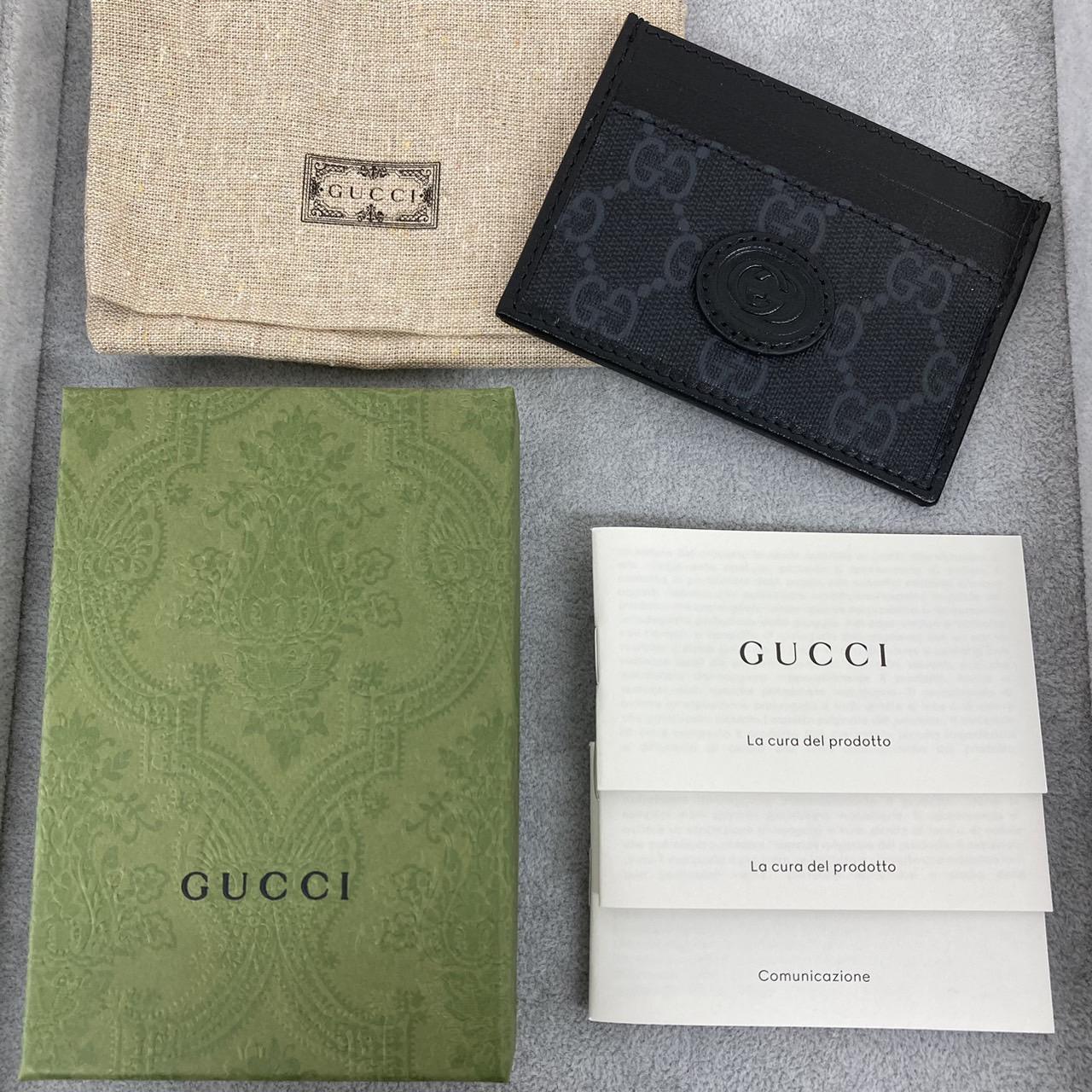 GUCCI　グッチ　673002　カードケース　ブラック