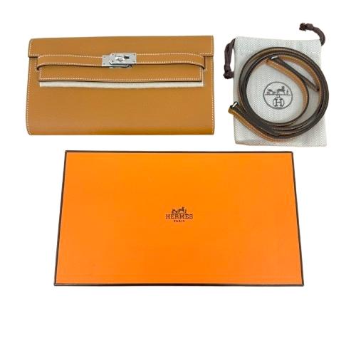 HERMES エルメス ケリーロングトゥー・ゴー ヴォーエプソン シルバー金具