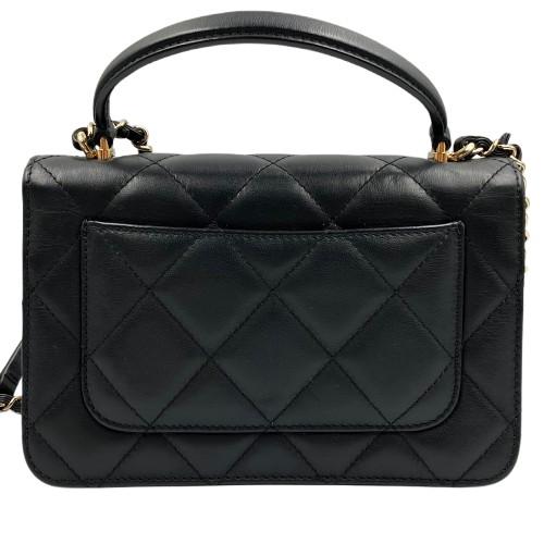 CHANEL　ココハンドル　ハンドバッグ　ラムスキン