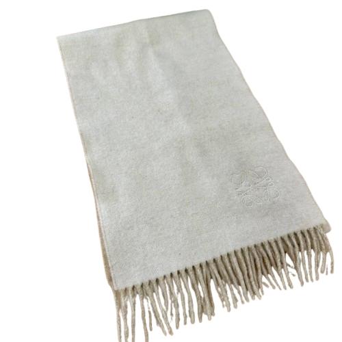 LOEWE ロエベ アナグラムバイカラー カシミヤウール マフラー