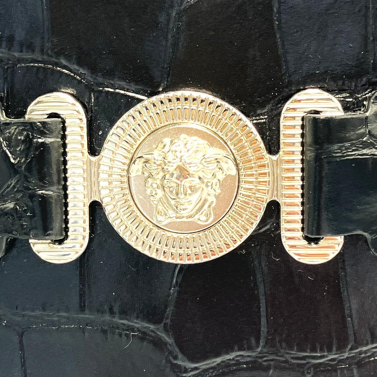 ヴェルサーチ メデューサ ビギーポーチ　1006240　型押しレザー