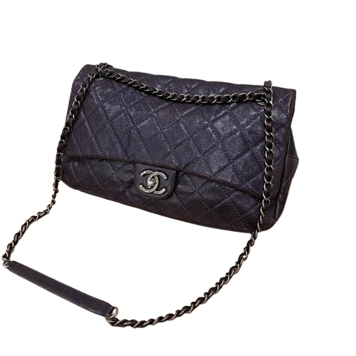 CHANEL キャビアスキン マトラッセ チェーンショルダーバッグ