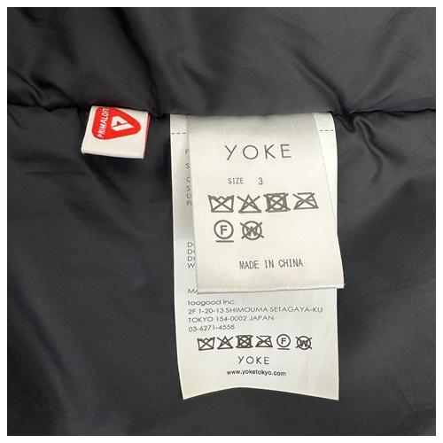 YOKE ヨーク ナイロンパファーブルゾン 3サイズ ブラック