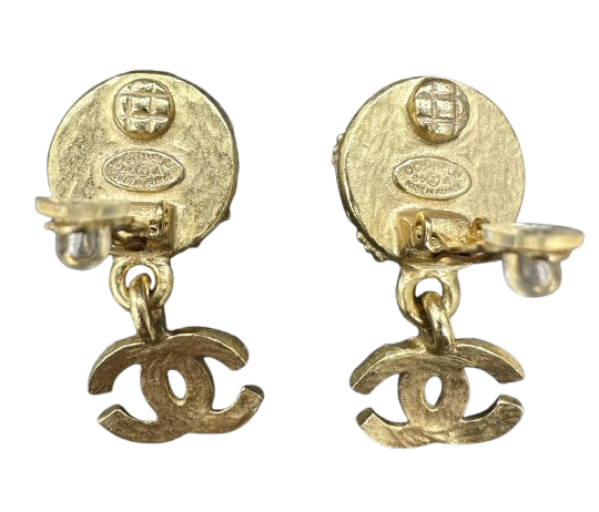 シャネル ヴィンテージ ココマーク スイング イヤリング 