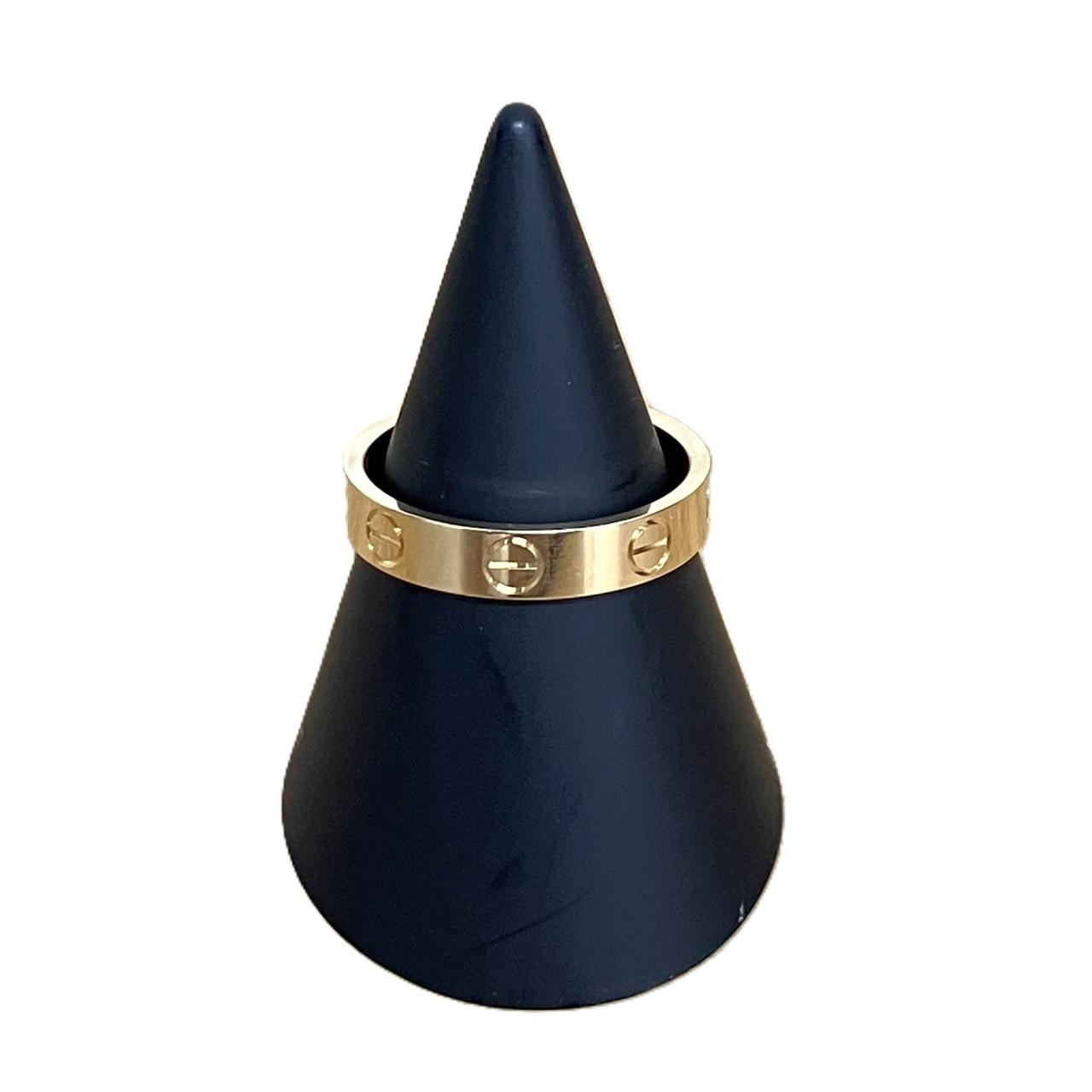 カルティエ K18YG ミニラブリング