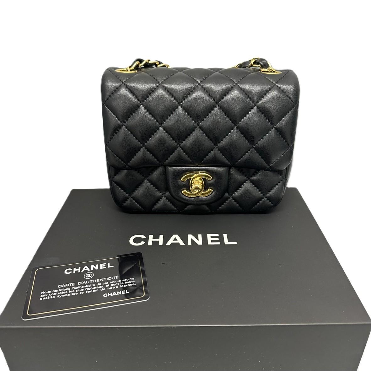 ミニマトラッセ チェーンショルダーバッグ ブラック ゴールド金具