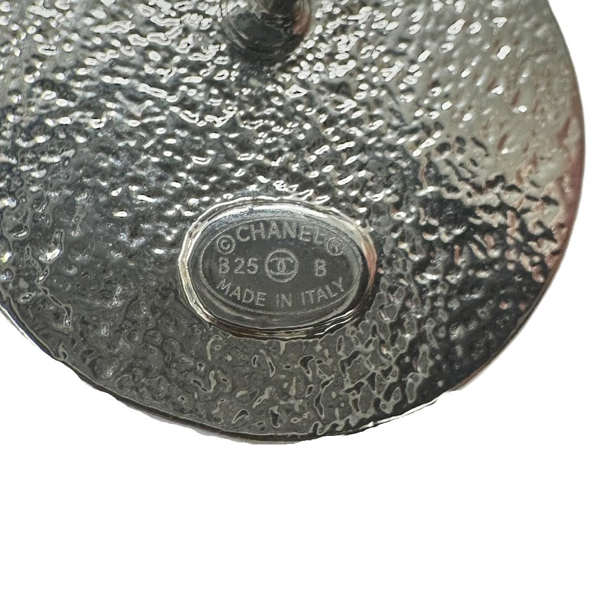 CHANEL シャネル ラインストーンパール ピアス 