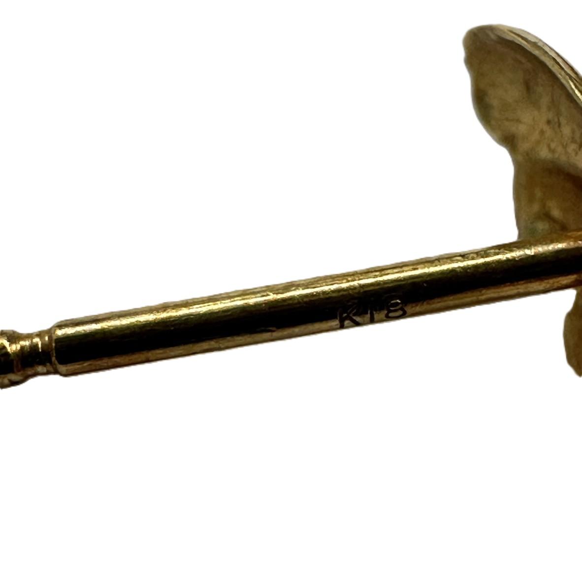 ミキモト K18 パールピアス 1.19g