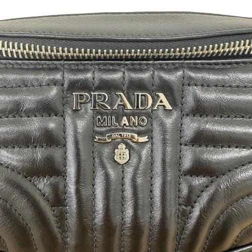PRADA プラダ IMPUNTURE ウエストバッグ 1BL008 レザー ブラック