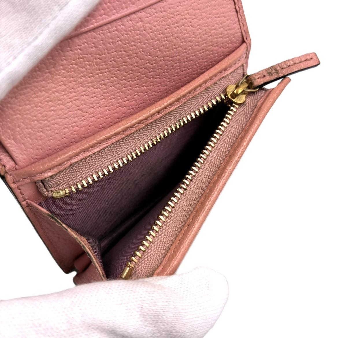 GUCCI  GGマーモント レザーコインケース