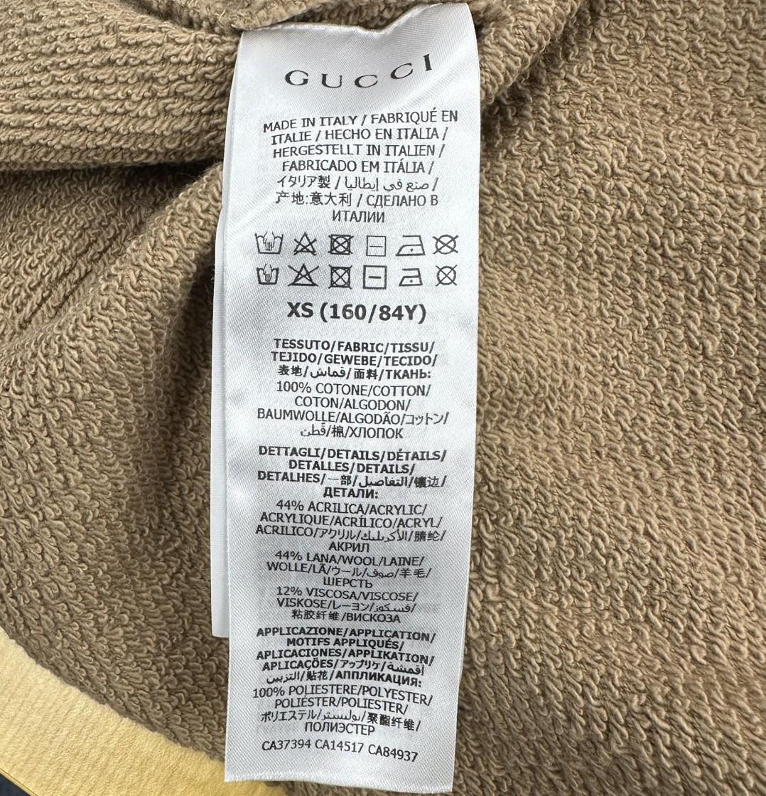 GUCCI グッチ ウェブ＆GUCCI ラベル付き スウェットシャツ sizeXS 644656 XJC3W レディース スウェットプルオーバーパーカー